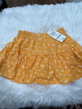 Epic Threads Orange Daisy Ruffle Skirt